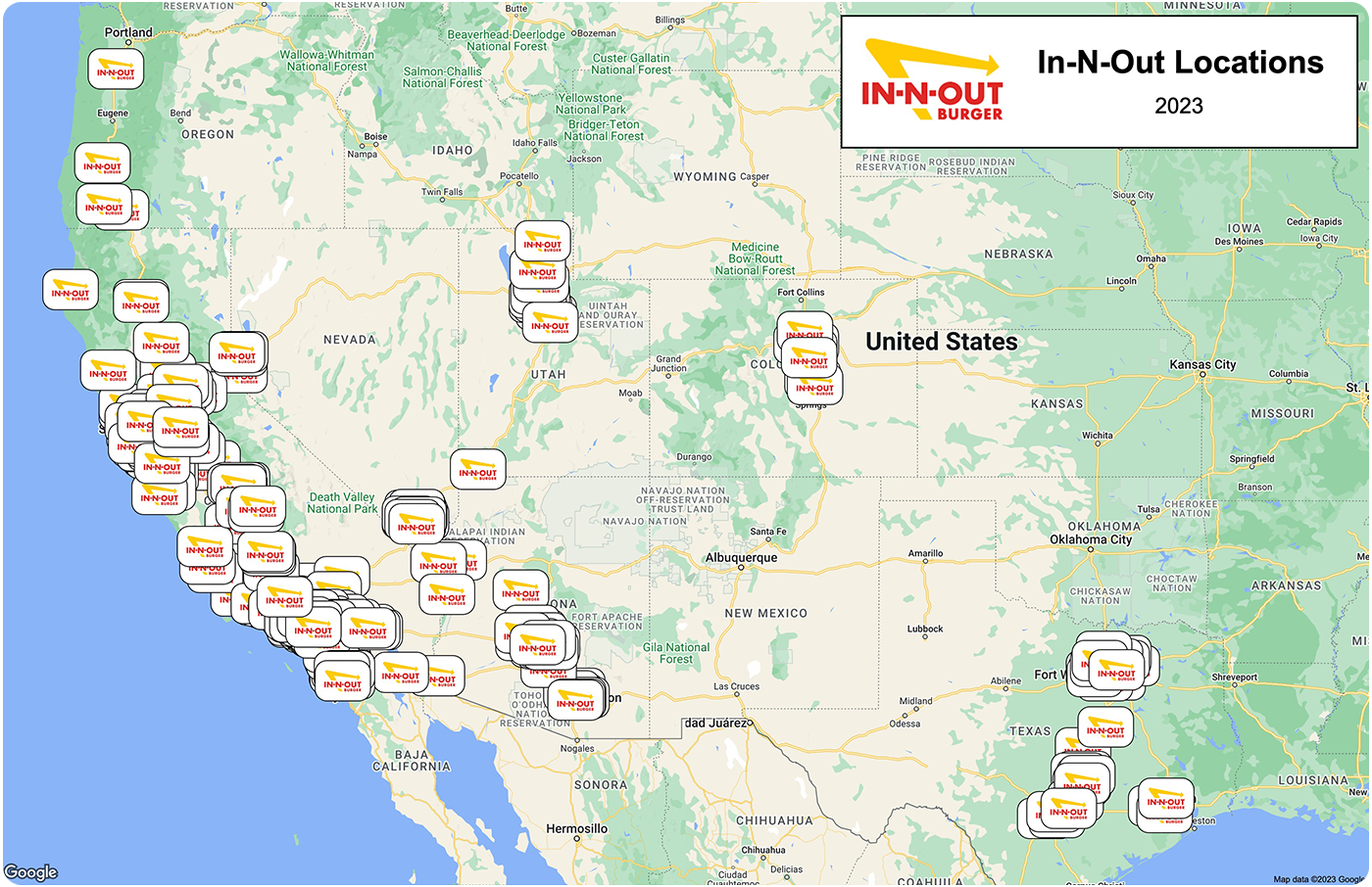 In-N-Out locations